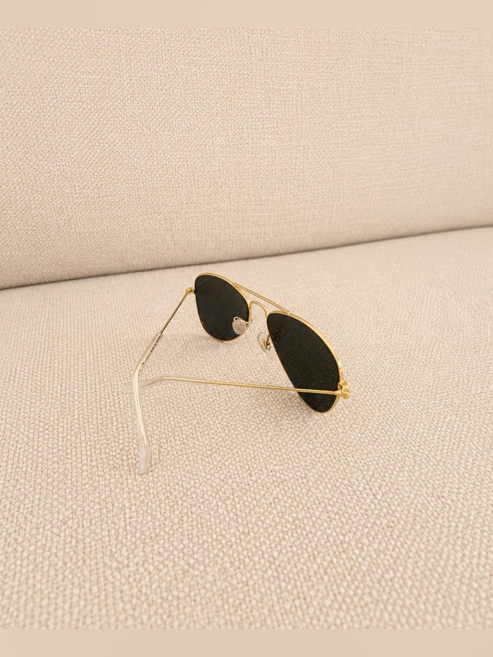 Ray-Ban Junior Aviator Sunglasses – Gold Frame & Green Lenses | Kids